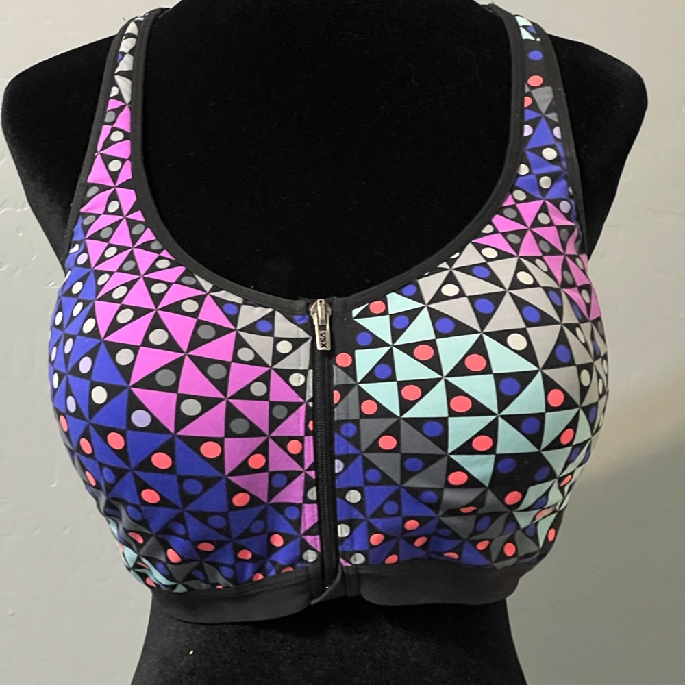 Victoria's Secret Tri-Color Geometric Sports Bra